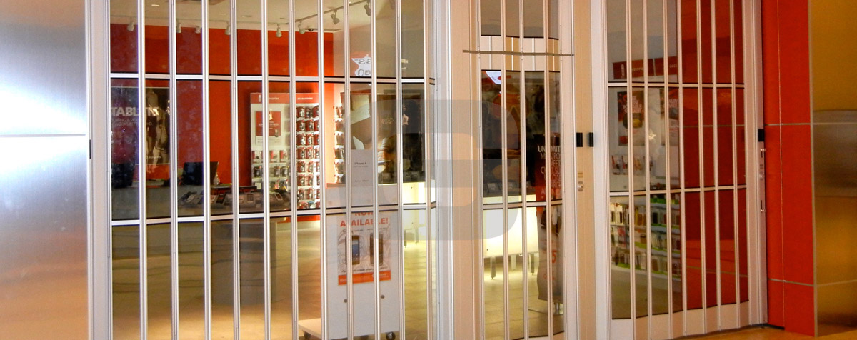 Clear Wave Retail Sliding Grille